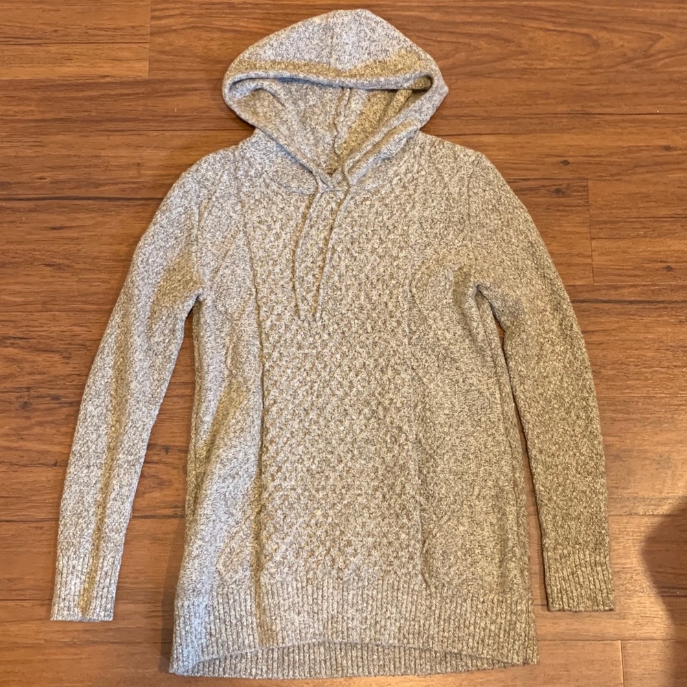 American Eagle Hooded Knit Sweater